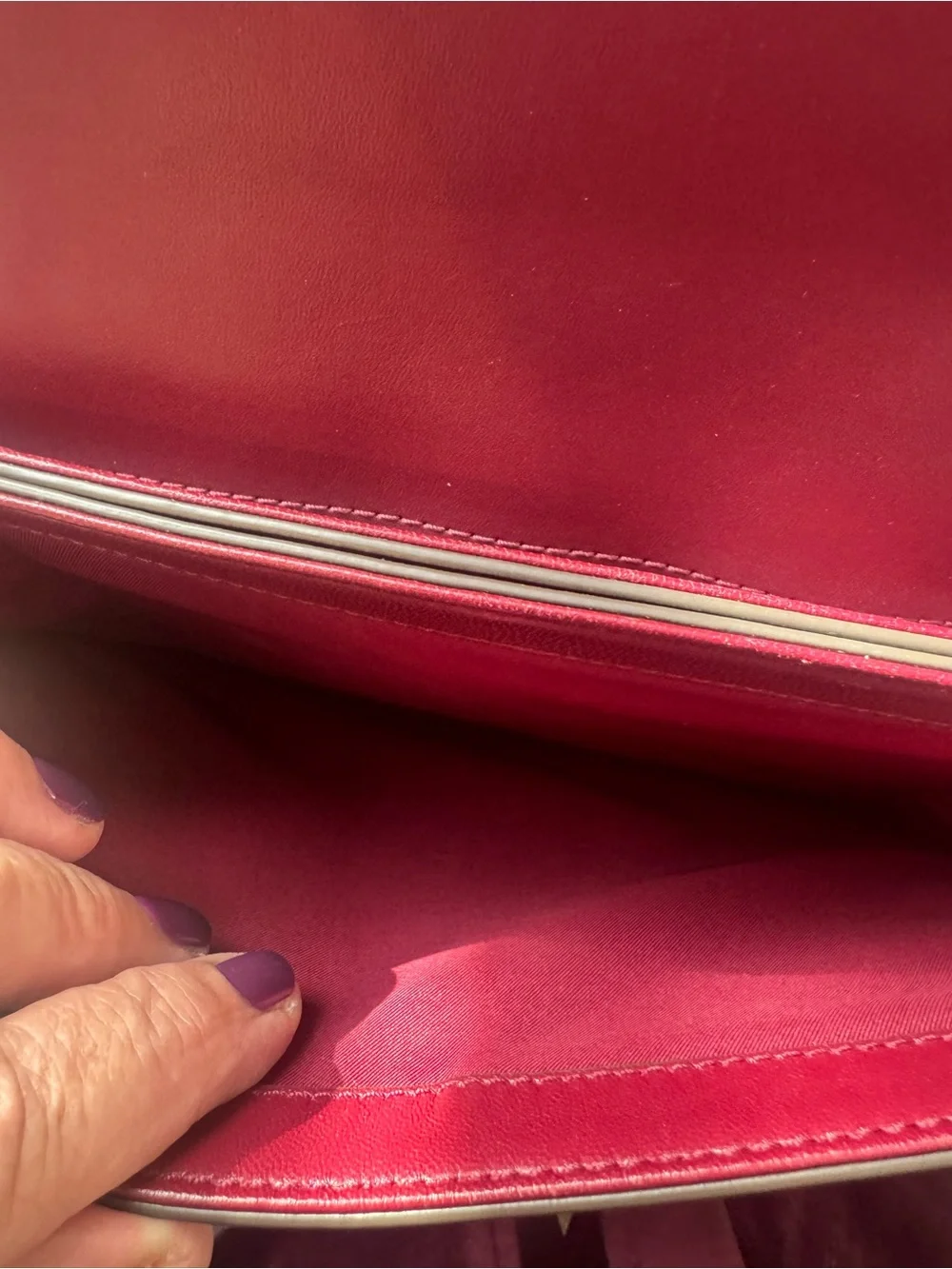 Tory Burch Quilted Leather Savannah Chain Shoulder Bag in Burgundy